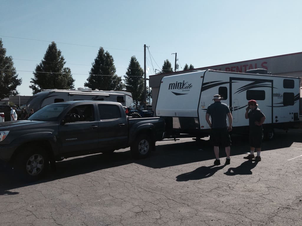 Picking up our first trailer, summer of 2018